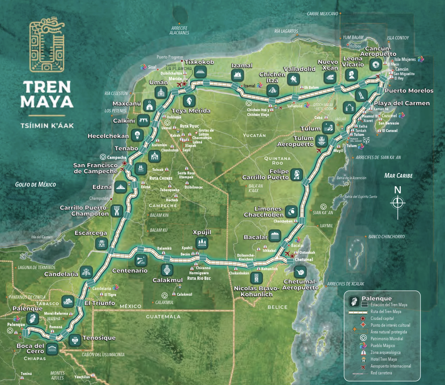 Mayan train route playa del carmen